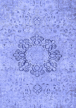 Abstract Blue Modern Rug, abs2785blu
