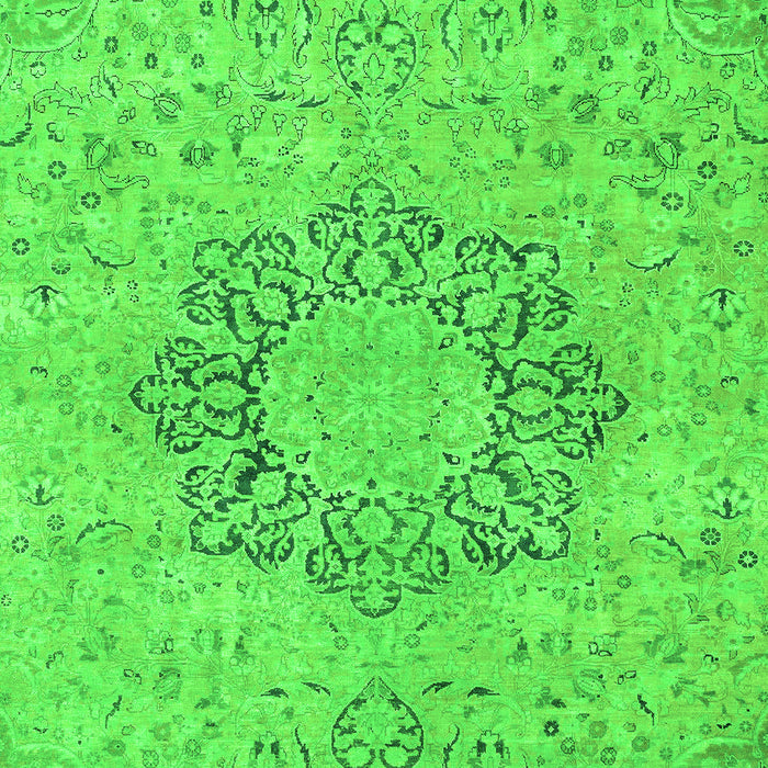 Abstract Green Modern Rug, abs2785grn