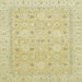 Square Abstract Brown Gold Modern Rug, abs2786