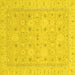 Square Abstract Yellow Modern Rug, abs2786yw