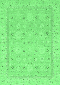 Abstract Emerald Green Modern Rug, abs2786emgrn