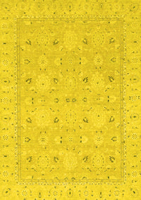 Abstract Yellow Modern Rug, abs2786yw