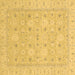 Square Abstract Brown Modern Rug, abs2786brn