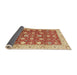 Sideview of Abstract Red Oriental Rug, abs2787