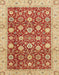 Machine Washable Abstract Red Rug, wshabs2787