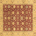 Square Oriental Brown Traditional Rug, abs2787brn