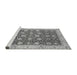 Sideview of Machine Washable Oriental Gray Traditional Rug, wshabs2787gry