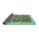 Sideview of Oriental Turquoise Traditional Rug, abs2787turq