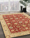 Abstract Red Oriental Rug in Family Room, abs2787