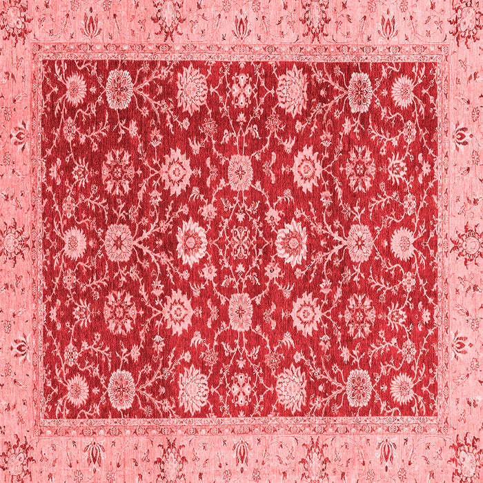 Machine Washable Oriental Red Traditional Rug, wshabs2787red