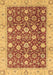 Machine Washable Oriental Brown Traditional Rug, wshabs2787brn