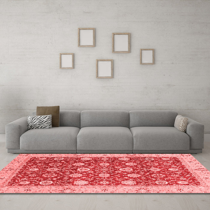 Traditional Red Washable Rugs