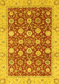 Oriental Yellow Traditional Rug, abs2787yw