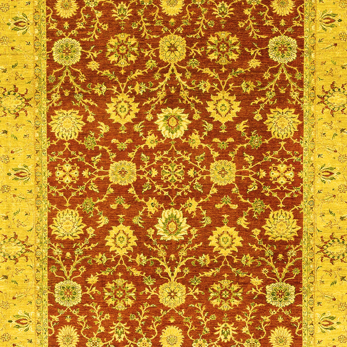 Oriental Yellow Traditional Rug, abs2787yw