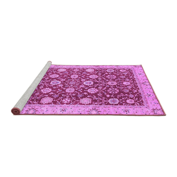 Sideview of Machine Washable Oriental Purple Traditional Area Rugs, wshabs2787pur