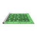 Sideview of Machine Washable Oriental Emerald Green Traditional Area Rugs, wshabs2787emgrn