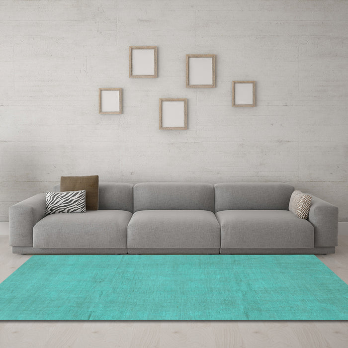 Machine Washable Abstract Light Blue Modern Rug in a Living Room, wshabs2788lblu