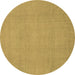 Round Abstract Brown Modern Rug, abs2788brn