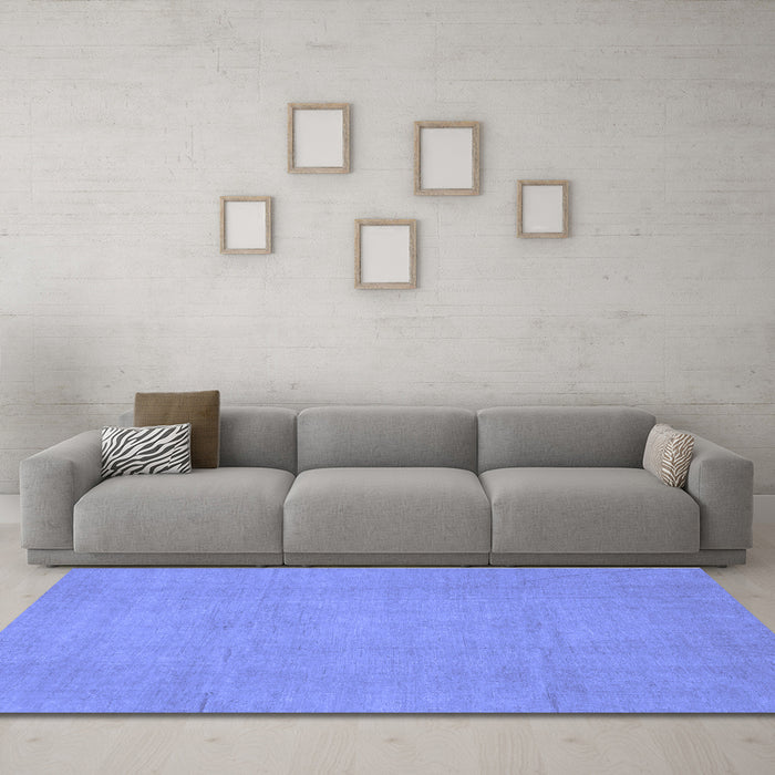 Machine Washable Abstract Blue Modern Rug in a Living Room, wshabs2788blu