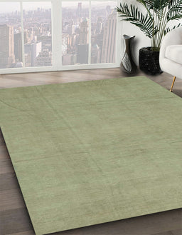 Machine Washable Abstract Brass Green Rug in a Family Room, wshabs2788