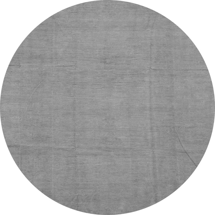 Round Machine Washable Abstract Gray Modern Rug, wshabs2788gry