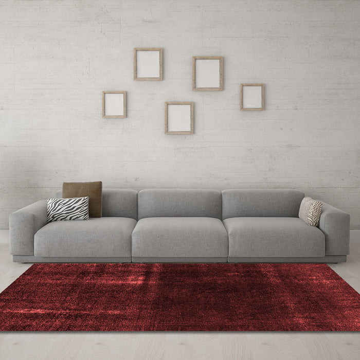Bohemian Red Washable Rugs