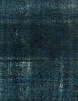 Abstract Dark Blue Grey Blue Persian Rug, abs2789