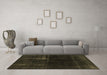 Machine Washable Persian Brown Bohemian Rug in a Living Room,, wshabs2789brn