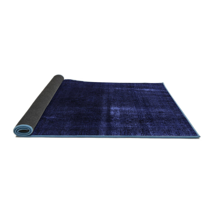 Sideview of Persian Blue Bohemian Rug, abs2789blu