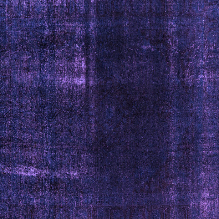 Square Machine Washable Persian Purple Bohemian Area Rugs, wshabs2789pur