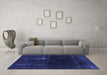 Machine Washable Persian Blue Bohemian Rug in a Living Room, wshabs2789blu