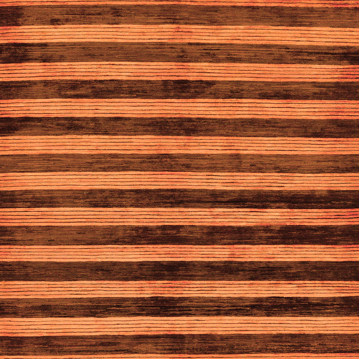 Square Machine Washable Oriental Orange Modern Area Rugs, wshabs278org