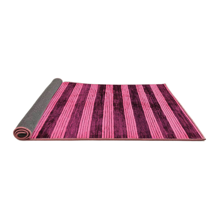 Sideview of Oriental Pink Modern Rug, abs278pnk