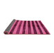 Sideview of Oriental Pink Modern Rug, abs278pnk