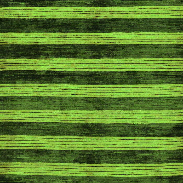 Machine Washable Oriental Green Modern Area Rugs, wshabs278grn