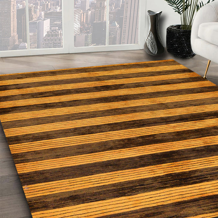 Machine Washable Abstract Red Brown Rug in a Family Room, wshabs278