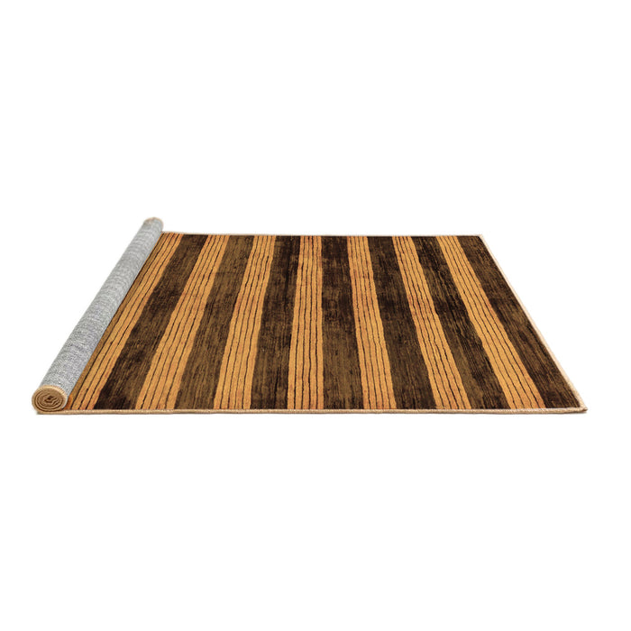 Sideview of Machine Washable Oriental Brown Modern Rug, wshabs278brn