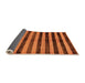 Sideview of Oriental Orange Modern Rug, abs278org