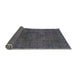 Sideview of Abstract Gray Modern Rug, abs2790