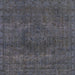 Square Machine Washable Abstract Gray Rug, wshabs2790