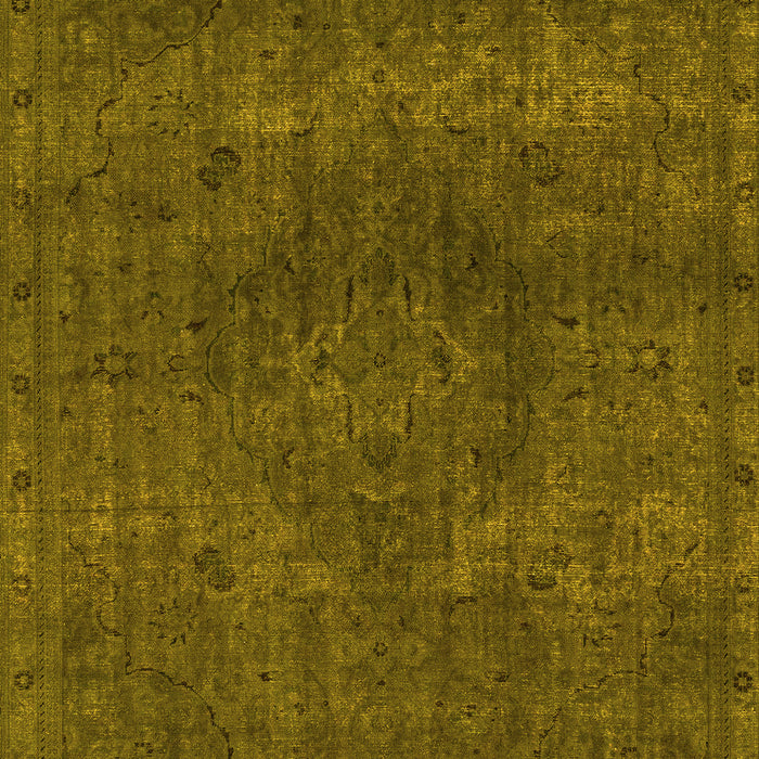 Machine Washable Abstract Yellow Modern Rug, wshabs2790yw