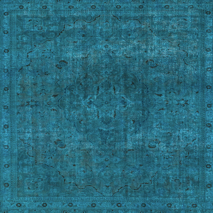 Square Machine Washable Abstract Light Blue Modern Rug, wshabs2790lblu