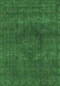 Abstract Emerald Green Modern Rug, abs2790emgrn