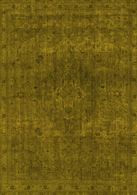 Abstract Yellow Modern Rug, abs2790yw