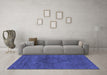 Machine Washable Abstract Blue Modern Rug in a Living Room, wshabs2790blu