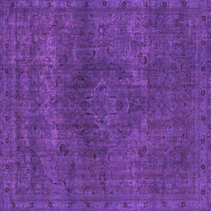 Square Machine Washable Abstract Purple Modern Area Rugs, wshabs2790pur