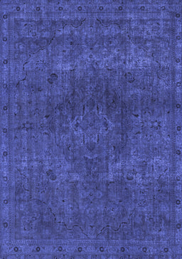 Abstract Blue Modern Rug, abs2790blu