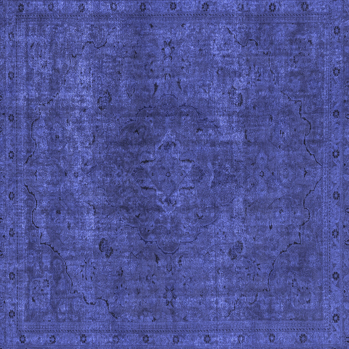 Square Machine Washable Abstract Blue Modern Rug, wshabs2790blu