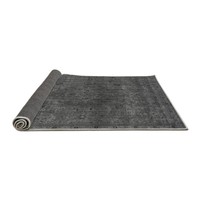 Sideview of Abstract Gray Modern Rug, abs2790gry