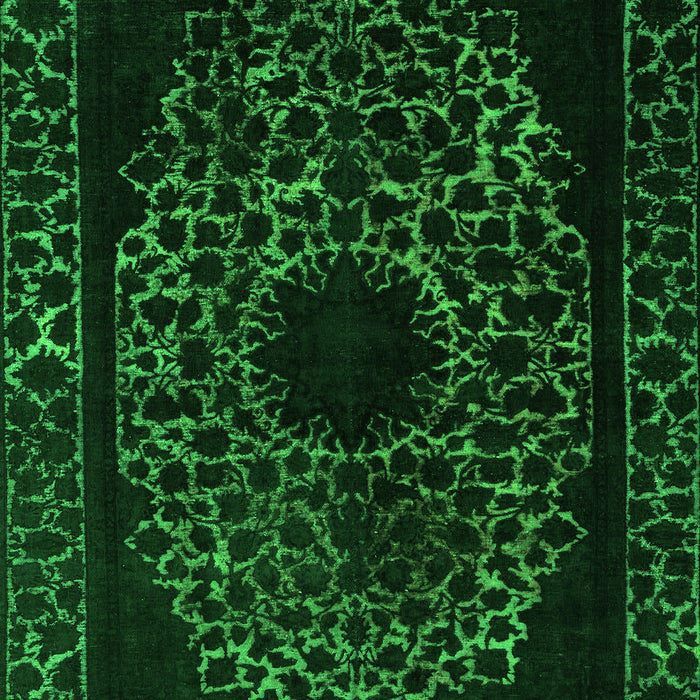 Abstract Green Modern Rug, abs2791grn